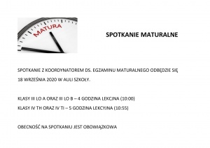 SPOTKANIE MATURALNE