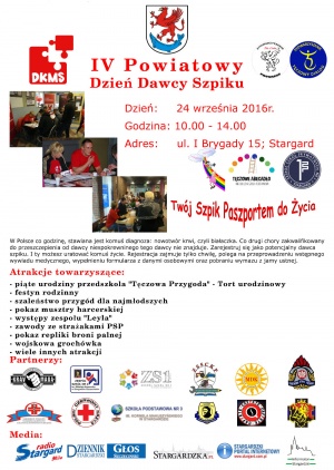 IV Powiatowy Dzień Dawcy Szpiku