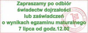 Wyniki egzaminu maturalnego