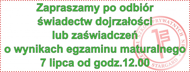 Wyniki egzaminu maturalnego